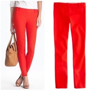Jcrew Minnie Pant Red SZ2